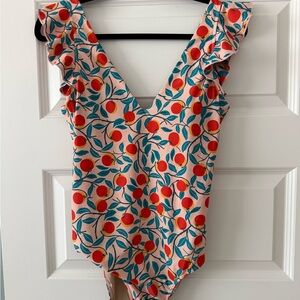 Summersalt x Rifle Paper Co Ruffle Backflip swim